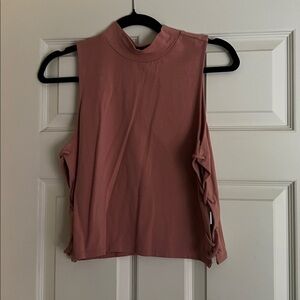 Sleeveless Pink Top with Side Ties